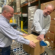  Team members from Lexington Corporate Office and TMMK had lots of laughs and fun while serving alongside The National Guard at Gods Pantry Food Bank in Lexington, Ky. 