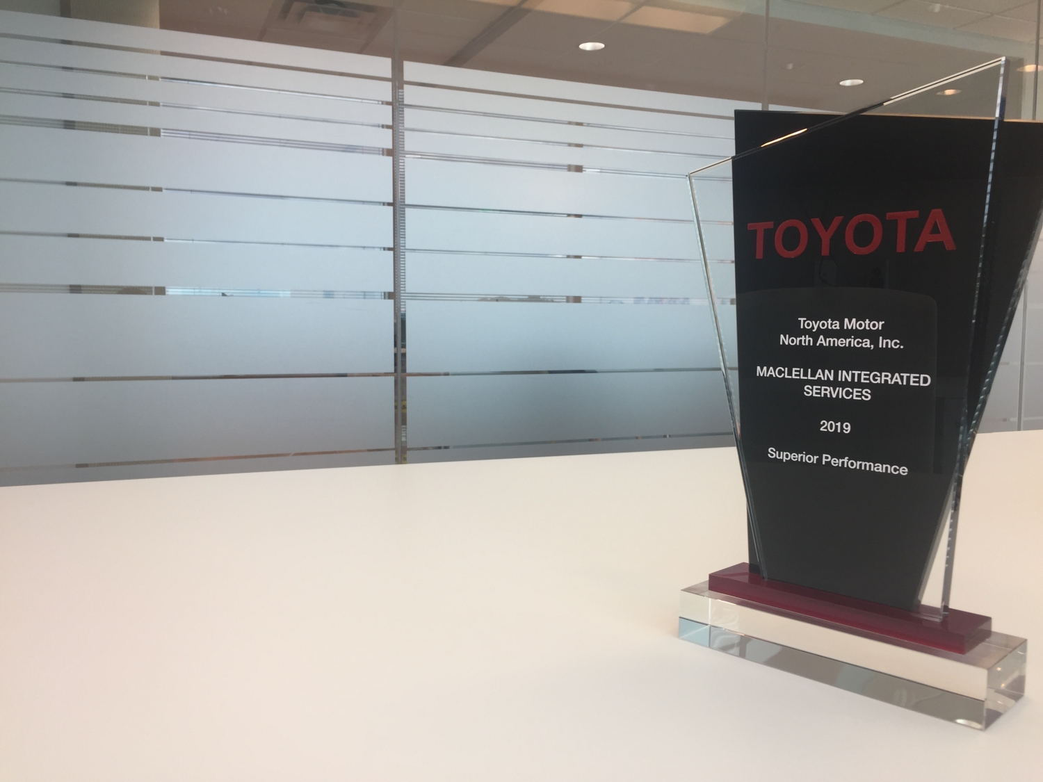 Toyota Superior Supplier Award